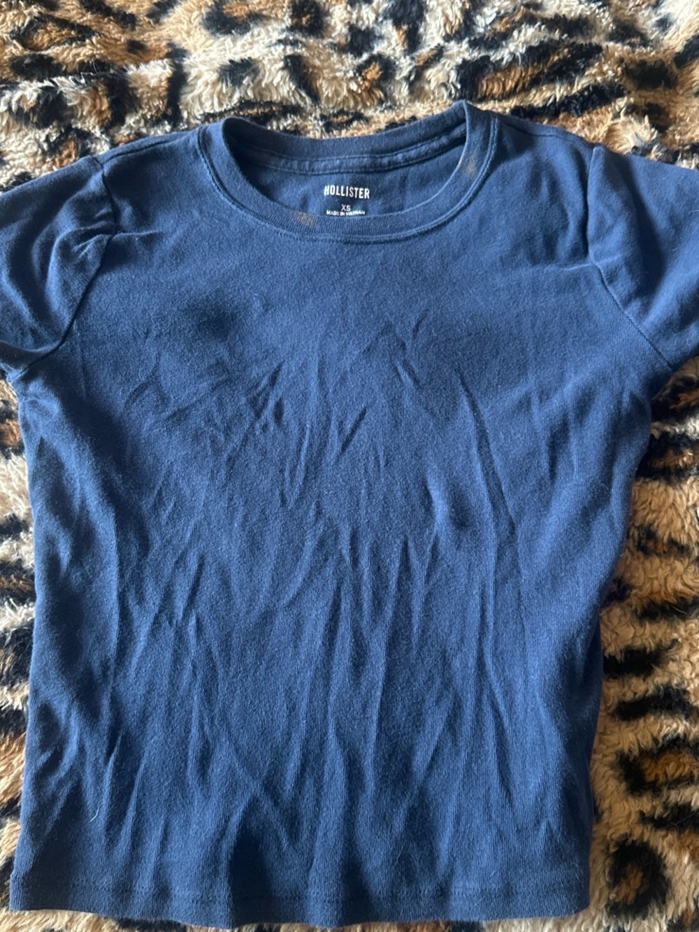 Hollister Classic Navy Short Sleeve Crew Tee